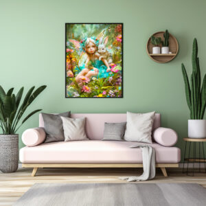 Poster: Flower Fairy and Gentle Rabbit
