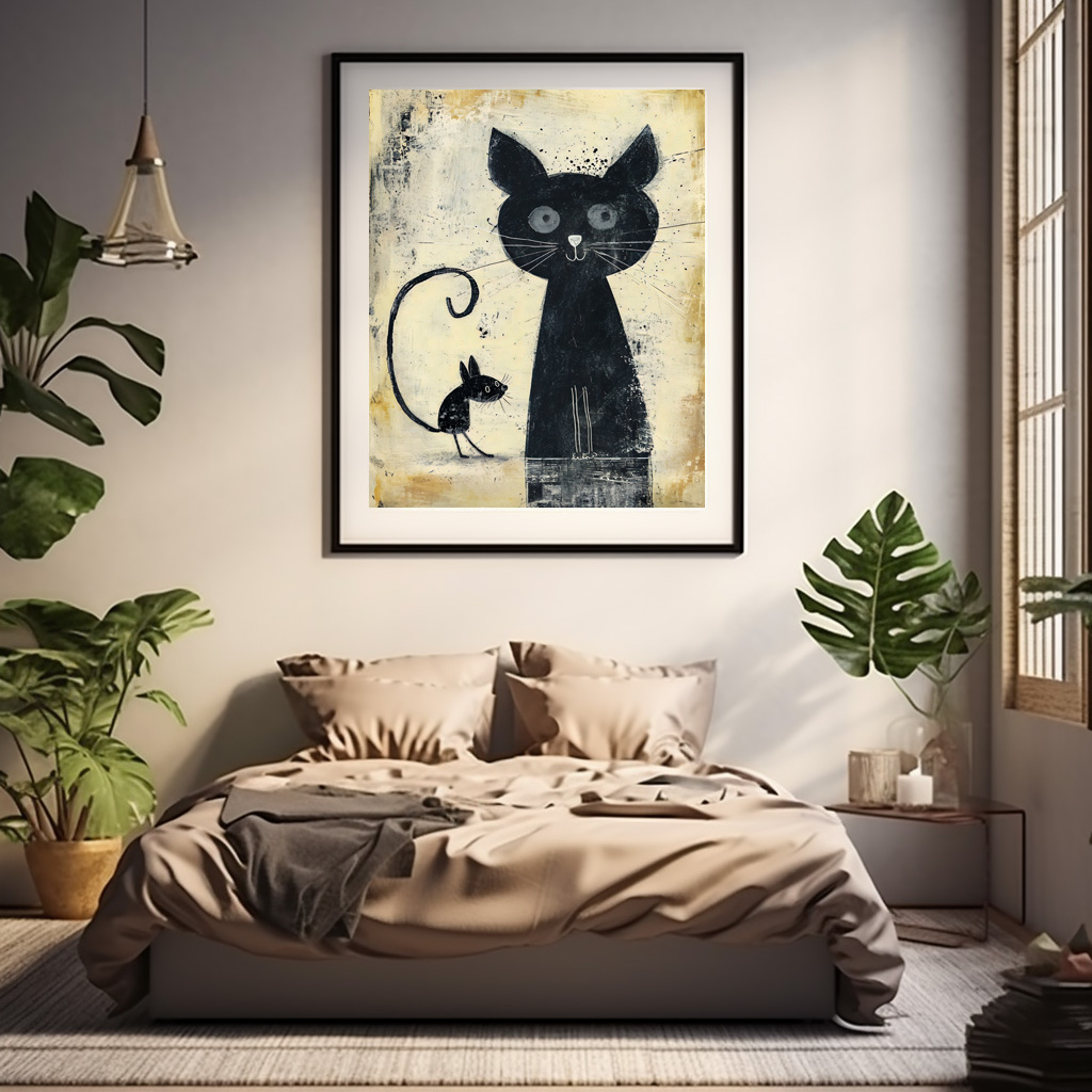 Poster: Black Cat and Black Mouse