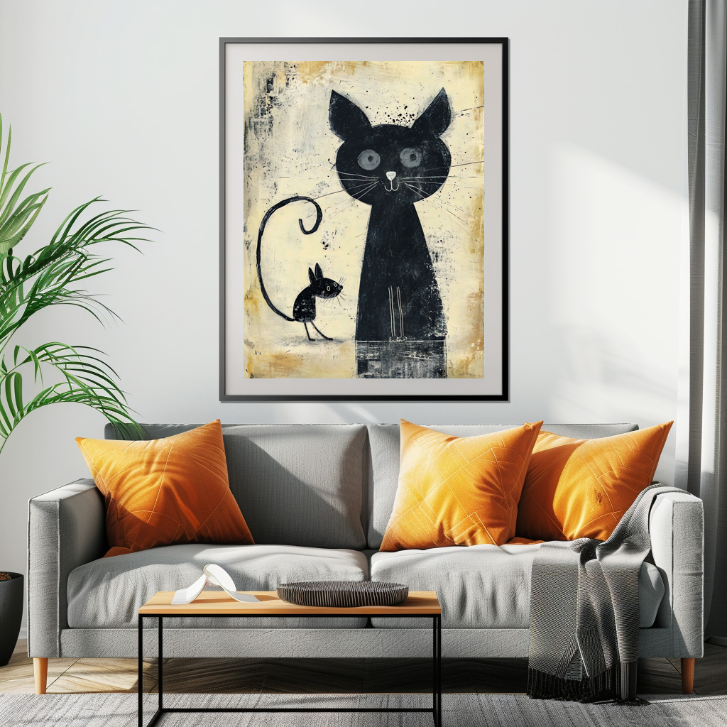 Poster: Black Cat and Black Mouse – Bild 2