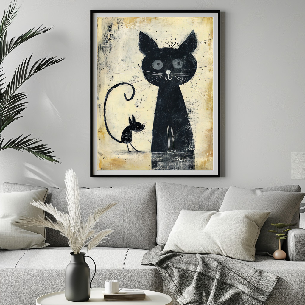 Poster: Black Cat and Black Mouse – Bild 3
