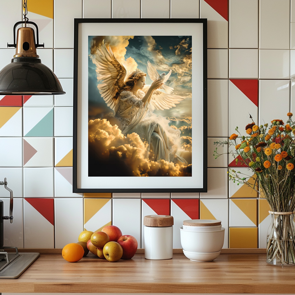 Poster: Messengers of Peace Angel with White Dove - Imagen 2