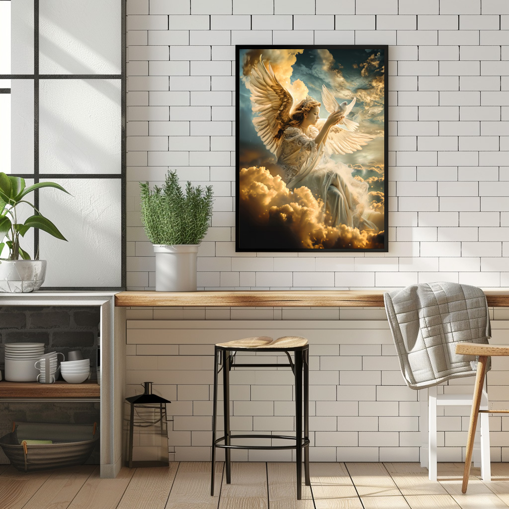 Poster: Messengers of Peace Angel with White Dove - Imagen 3