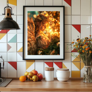 Poster: Celestial Joy Christmas Angel