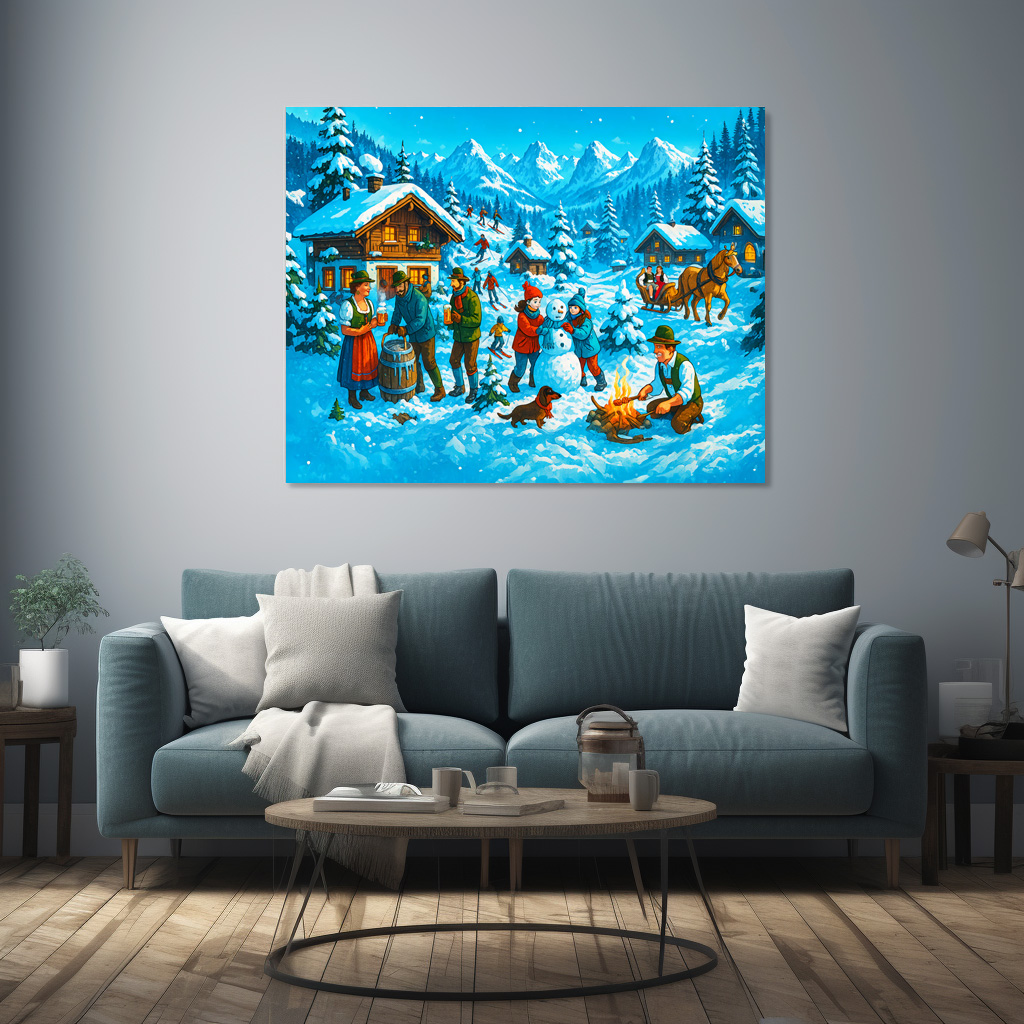 Poster: Winter Fun in Alpine Village – Image 3