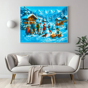 Poster: Winter Fun in Alpine Village