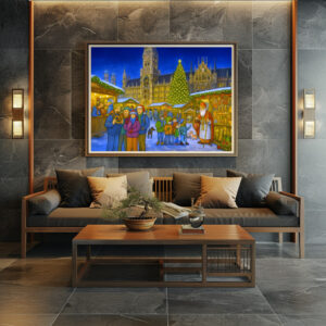 Poster: Christmas Market at Marienplatz Munich