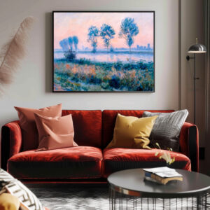 Poster: Late Summer morning Landscape by the Havel River