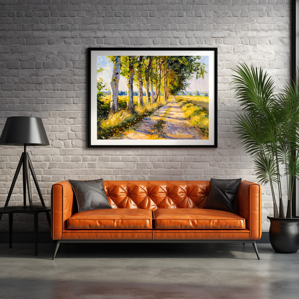 Poster: Golden Summer Tree Alley - Image 2