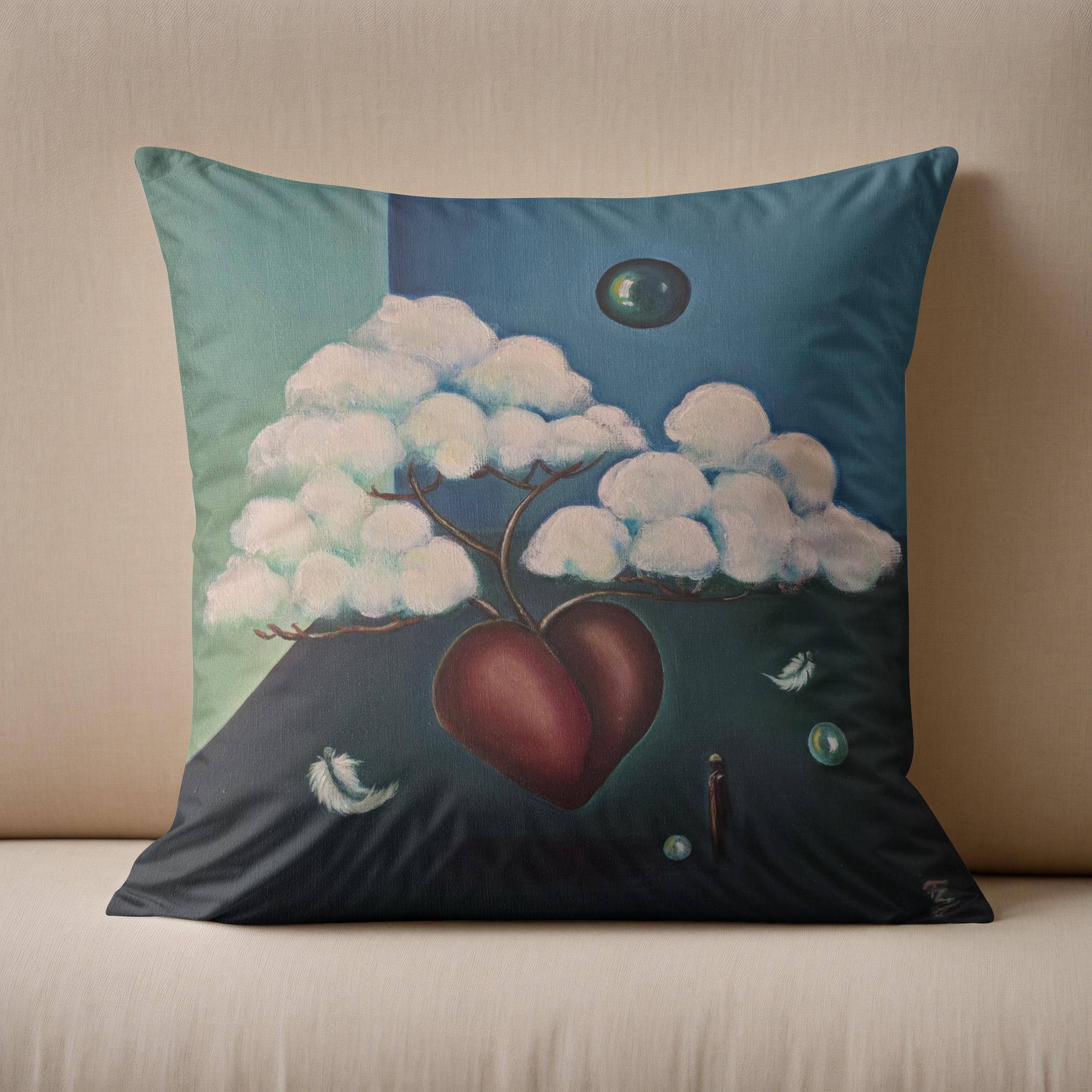 Kissen: Wo das Herz schlägt I