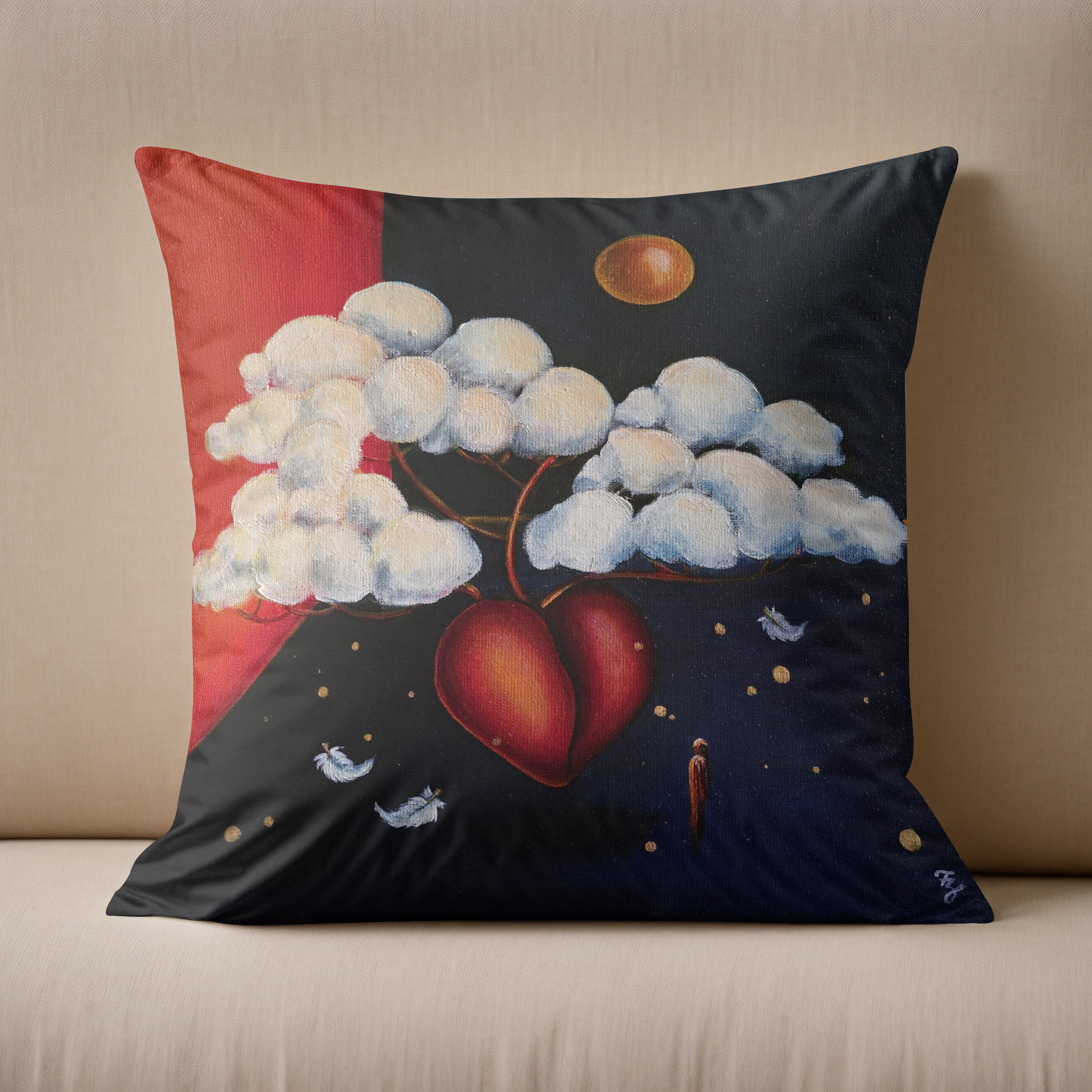 Kissen: Wo das Herz schlägt III