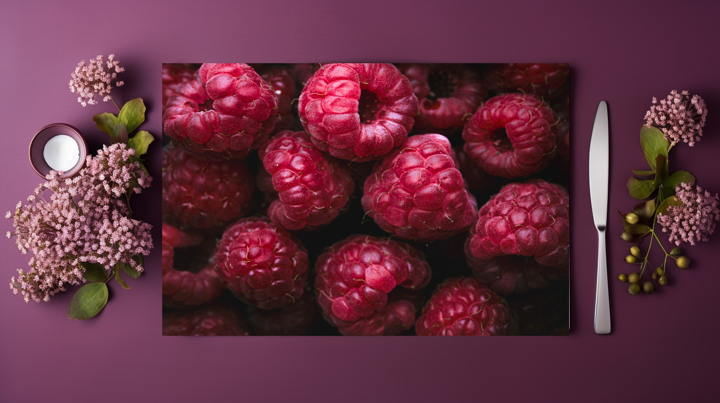 raxxa Premium-Tischset: Rasberries