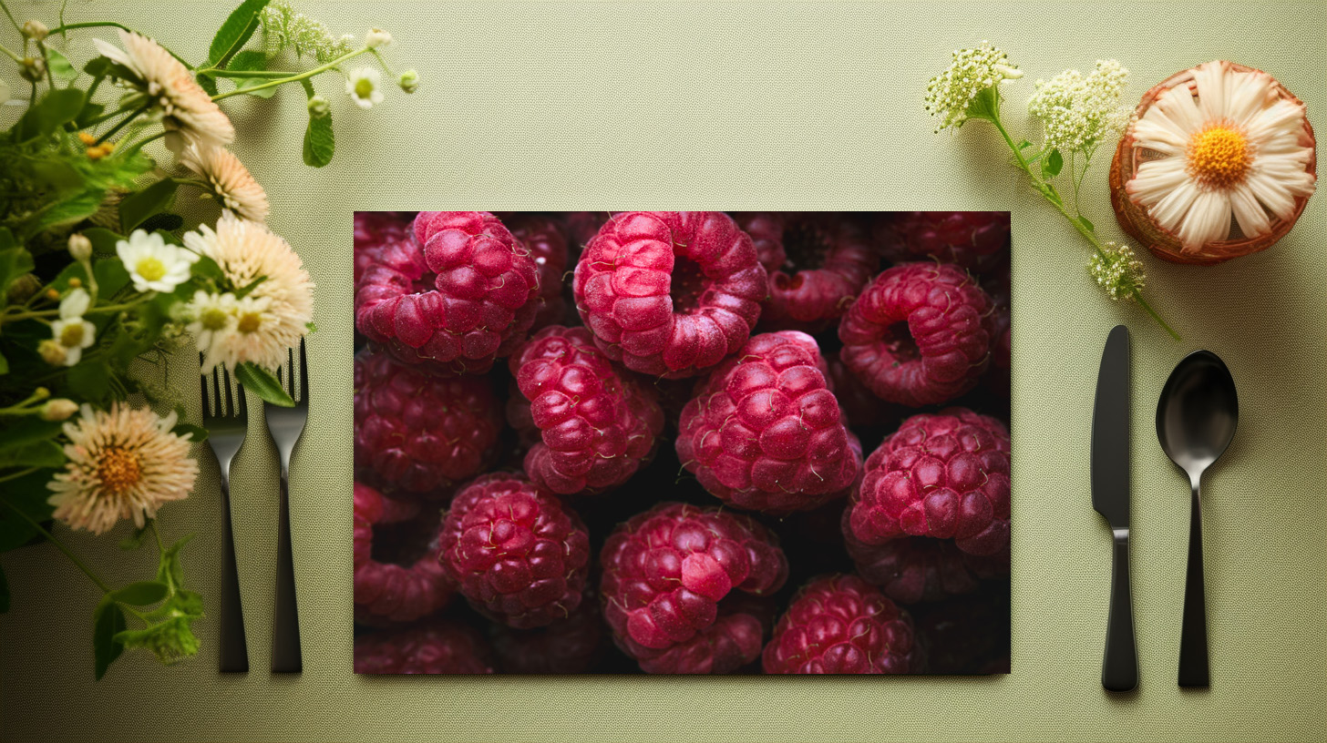 raxxa Premium-Tischset: Rasberries - Imagen 6