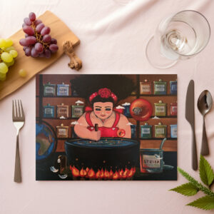 raxxa Premium-Tischset: Hausgemacht a.d.R. WeibsBild