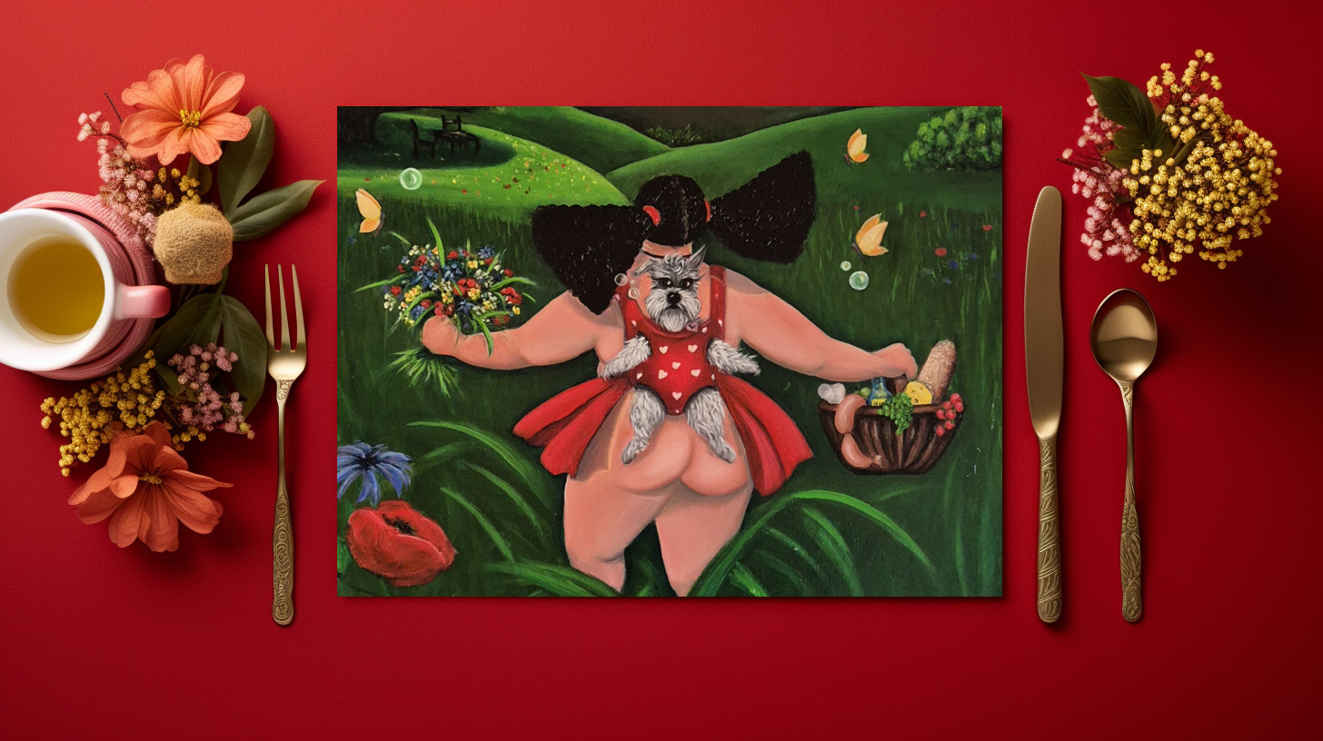 raxxa Premium-Tischset: Alpenglück a.d. R. WeibsBild – Bild 3