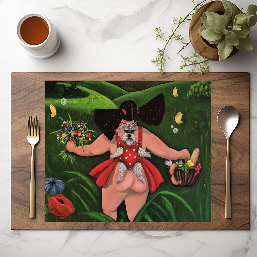 raxxa Premium-Tischset: Alpenglück a.d. R. WeibsBild