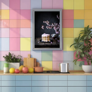 Poster: Pancakes with cherry frosting