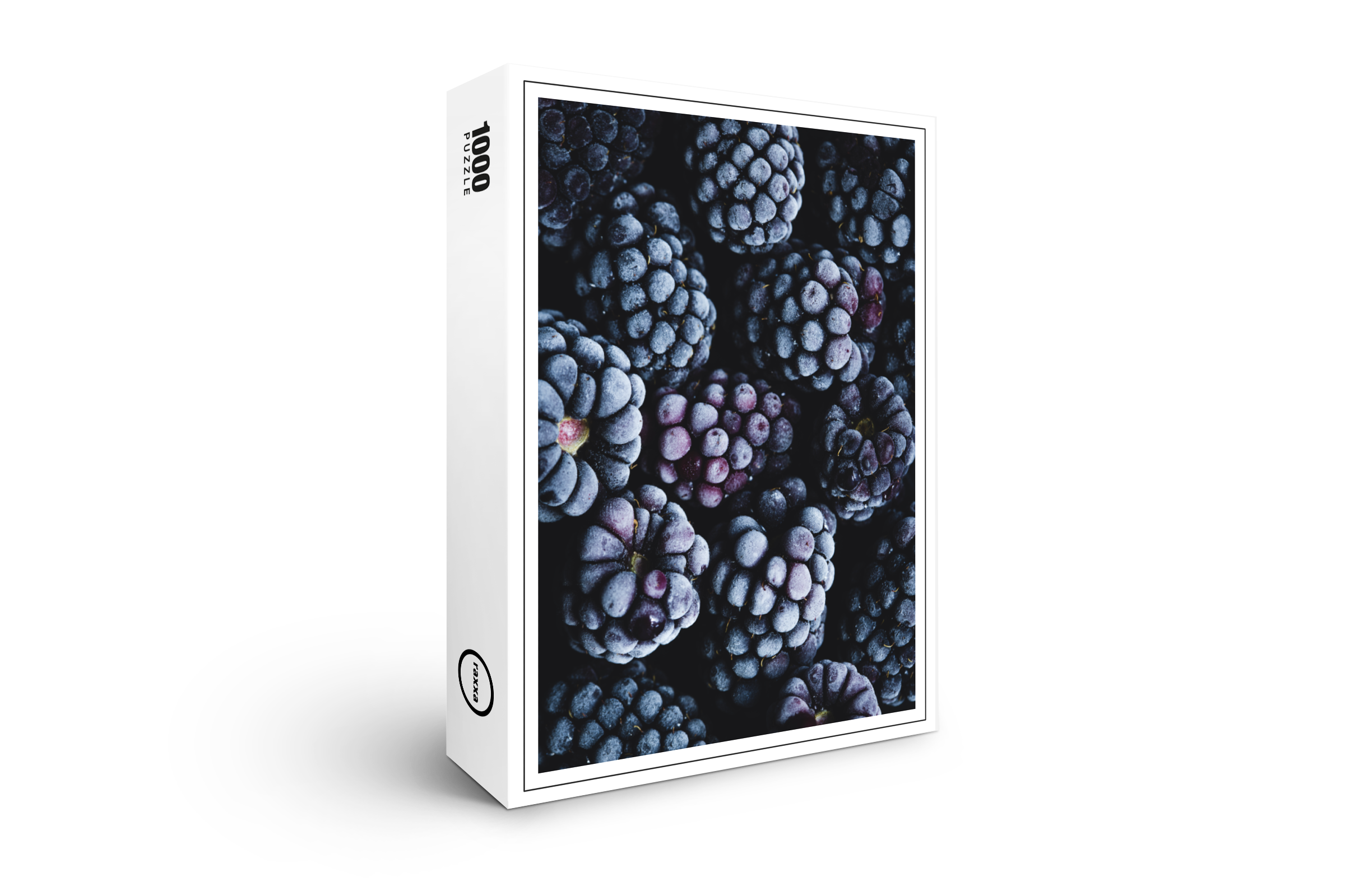 raxxa Premium-Puzzle: Frozen blackberries