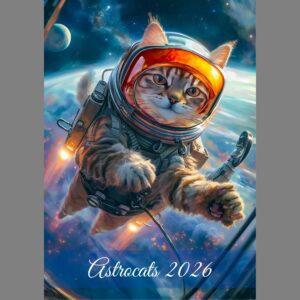 raxxa Premium-Monatskalender Astrocats 2026