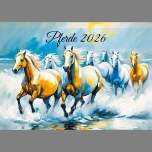 raxxa Premium-Monatskalender Pferde 2026