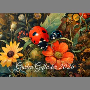 raxxa Premium-Monatskalender Garten Geflüster 2026