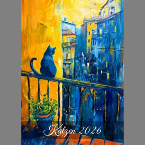raxxa Premium-Monatskalender Katzen 2026