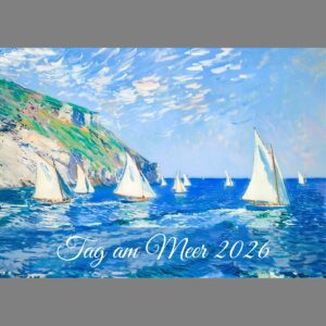 raxxa Premium-Monatskalender Tag Am Meer Impressionismus 2026