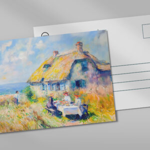 raxxa Postkarte: Picnic by the Sea Impressionist Artwork
