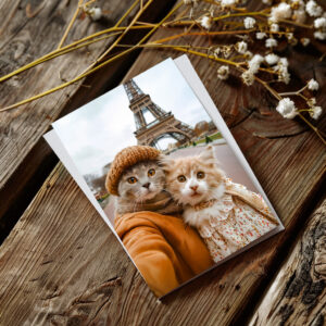 raxxa Postkarte: Romantic Cats in Paris
