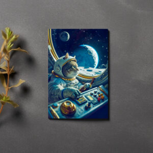 raxxa Postkarte: Curious Space Cat Exploring the Infinite Universe Beyond Stars