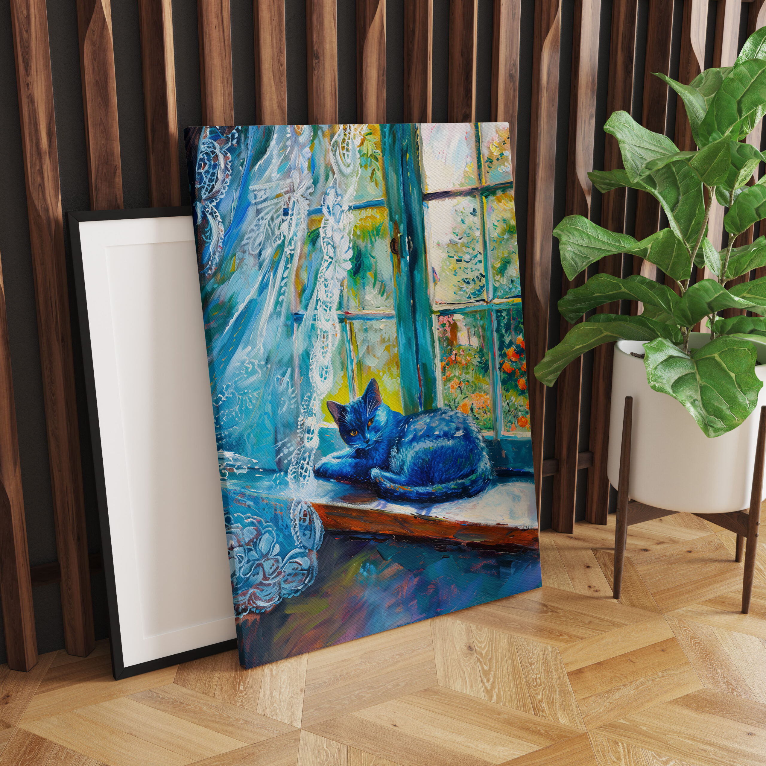 raxxa Canva: Cat is Sleeping on Window Ledge – Image 2