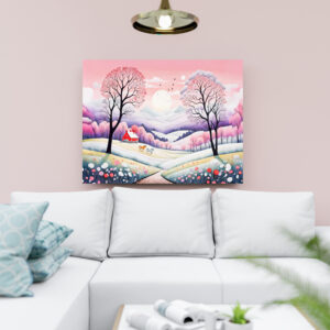 raxxa Canva: Rural Landscape Winter to Spring Transition