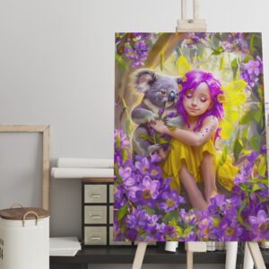 raxxa Canva: Tropical Fairy with Koalas and Orchids