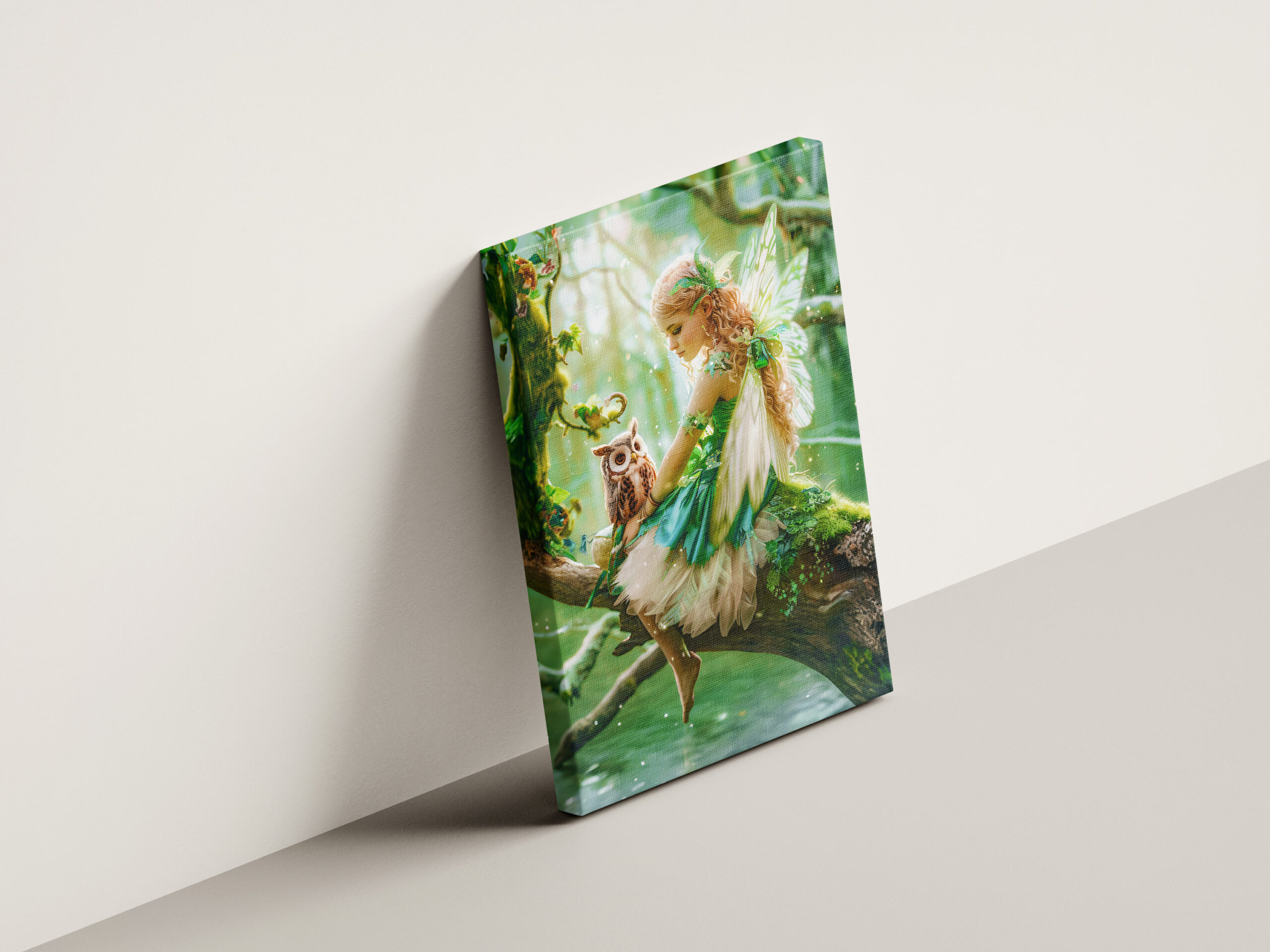 raxxa Canva: Enchanting Fairy with Owl in Forest – Bild 2