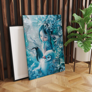 raxxa Canva: Winter Fairy with Penguin Companion