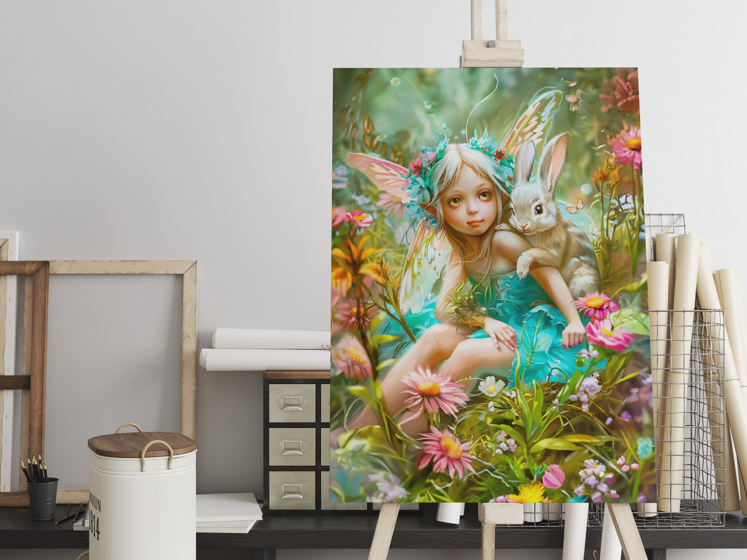 raxxa Canva: Flower Fairy and Gentle Rabbit