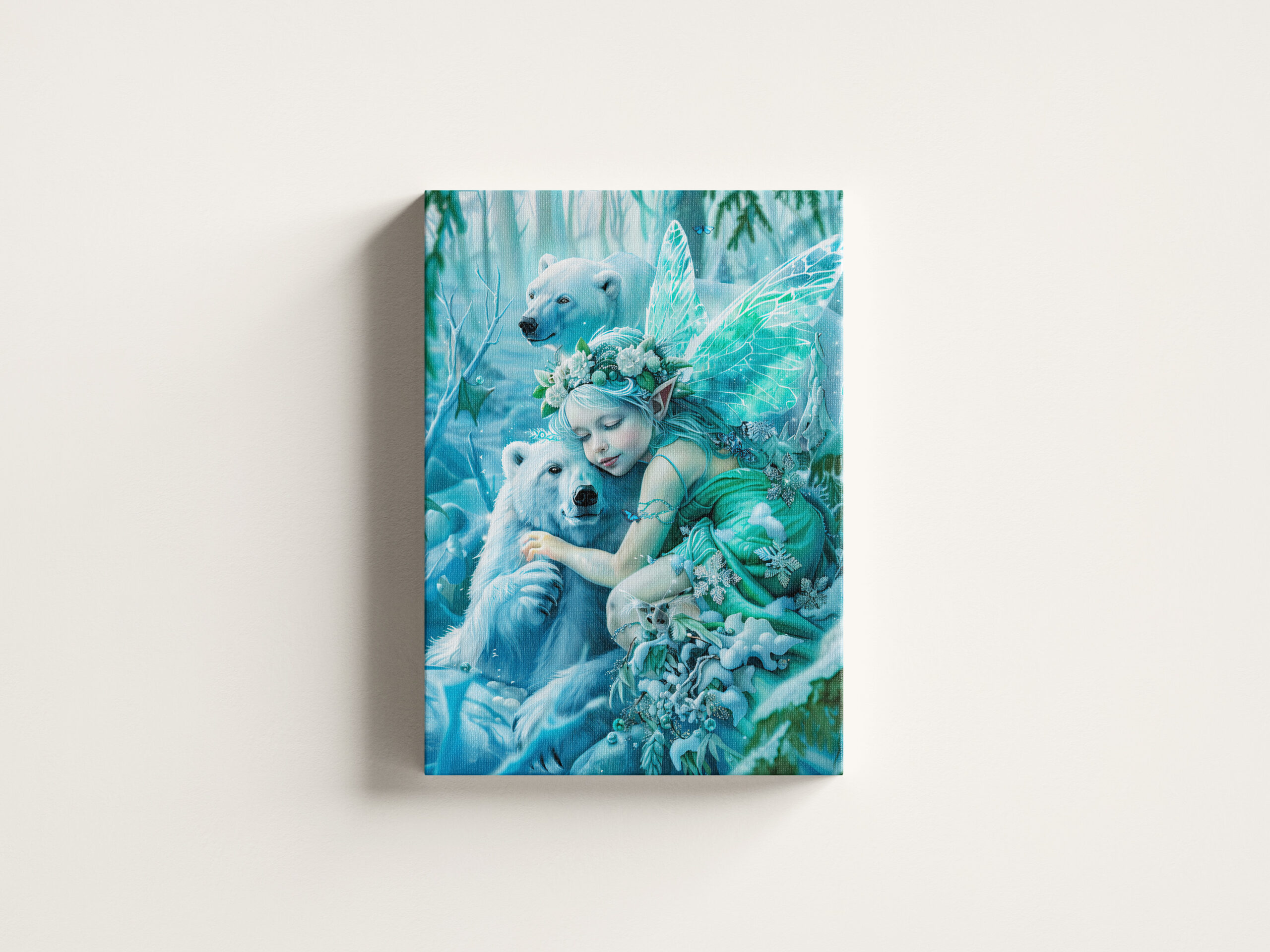 raxxa Canva: Fairy Child and Playful Polar Bears - Image 3