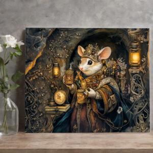 raxxa Canva: Mouse King in a Tree Root Castle