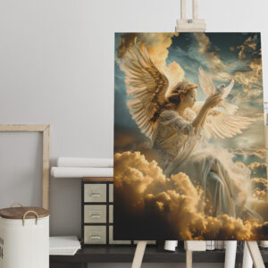 raxxa Canva: Messengers of Peace Angel with White Dove