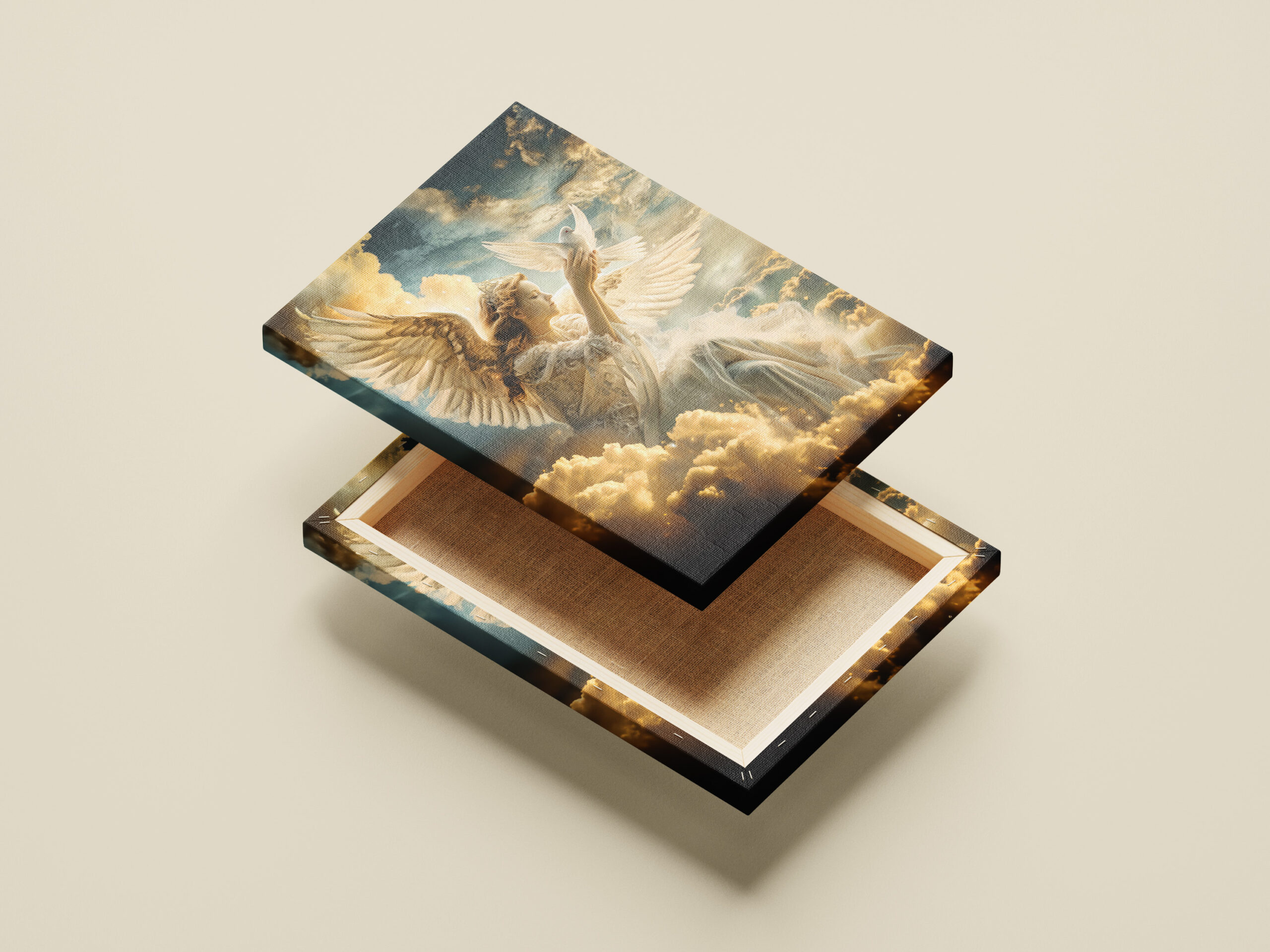 raxxa Canva: Messengers of Peace Angel with White Dove - Image 2