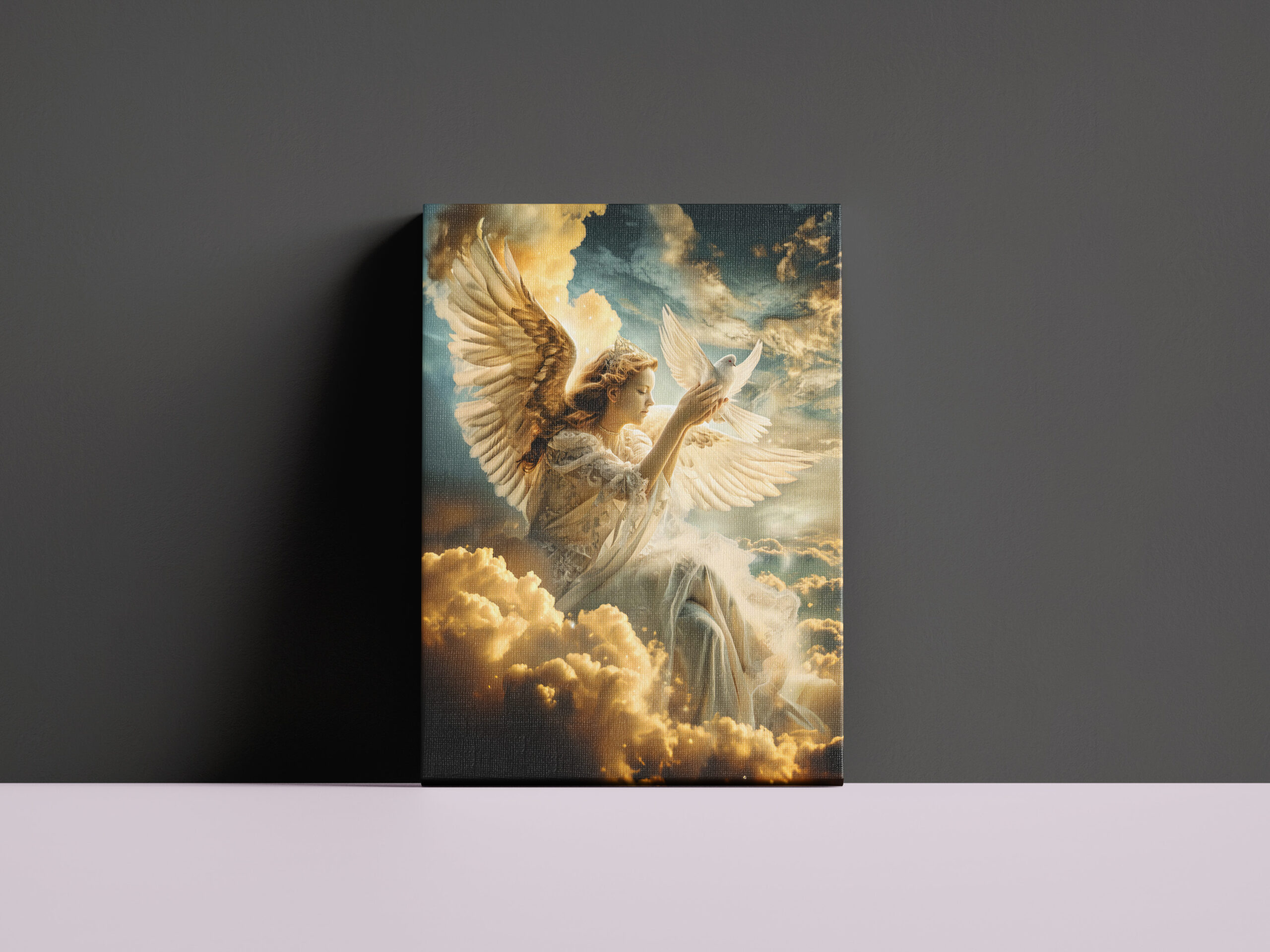 raxxa Canva: Messengers of Peace Angel with White Dove - Image 3