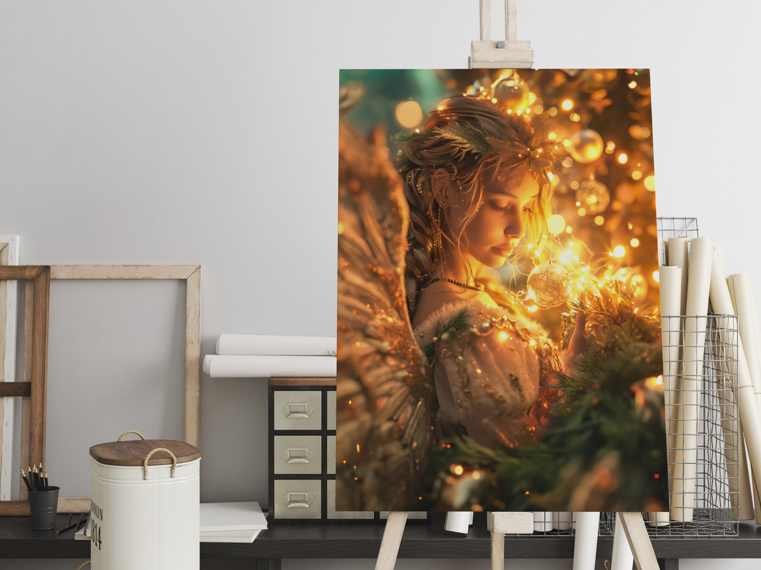 raxxa Canva: Celestial Joy Christmas Angel