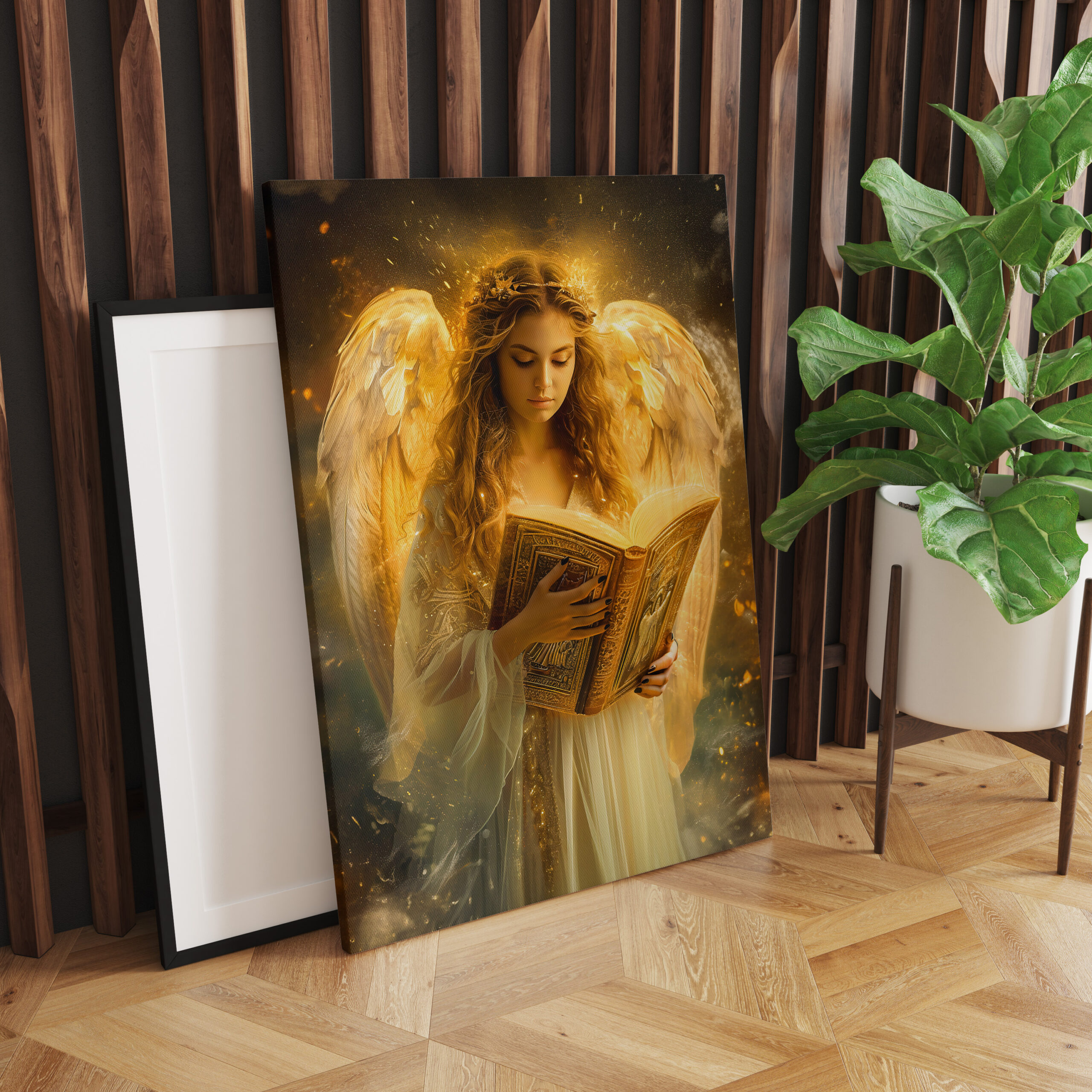 raxxa Canva: Divine Wisdom Angel with Bible