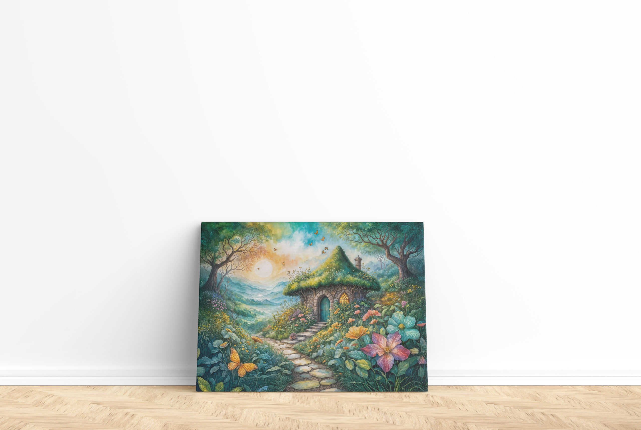 raxxa Canva: Charming Cottage by Serene Path – Image 2