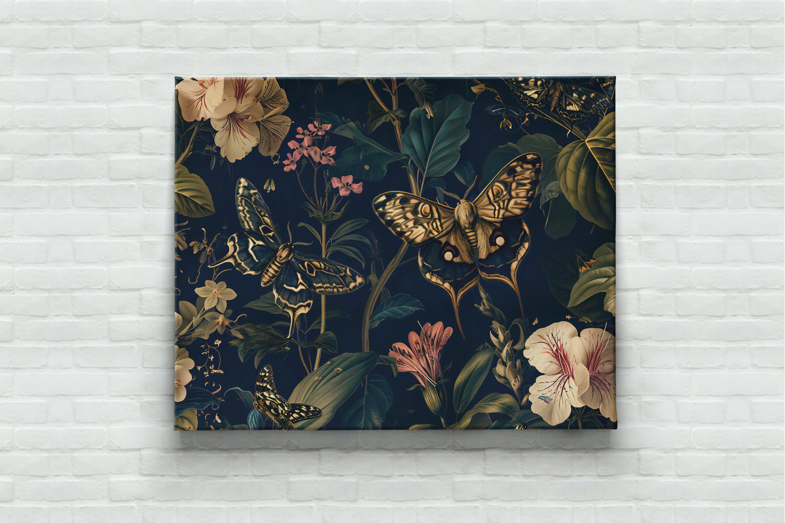 raxxa Canva: Wiener Nachtpfauenauge Among Geraniums Garden Illustration - Image 3