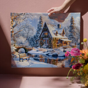 raxxa Canva: Christmas Cottage by Snowy River