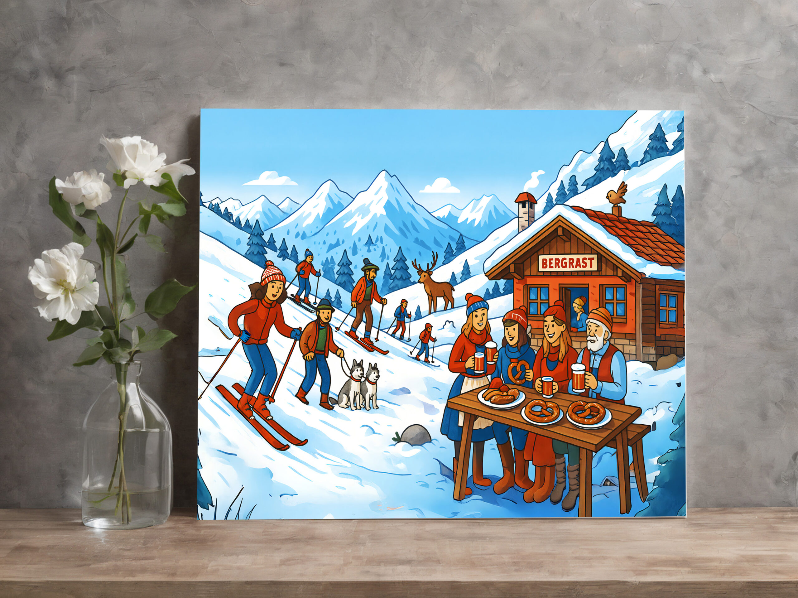 raxxa Canva: Cabin Magic with Skiing – Bild 2