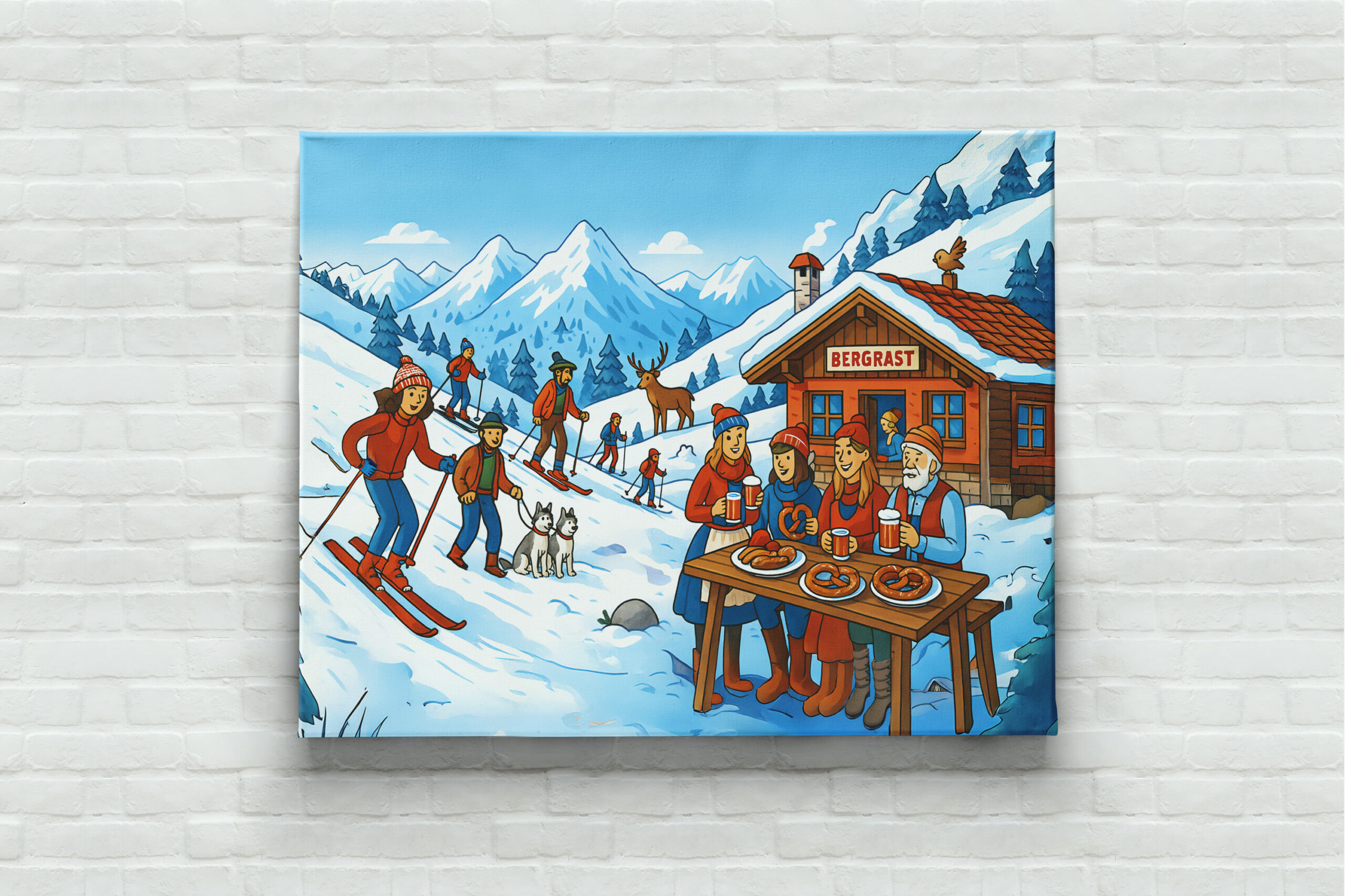 raxxa Canva: Cabin Magic with Skiing – Bild 3