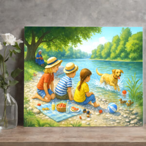 raxxa Canva: Kids Picnic by Iasar River