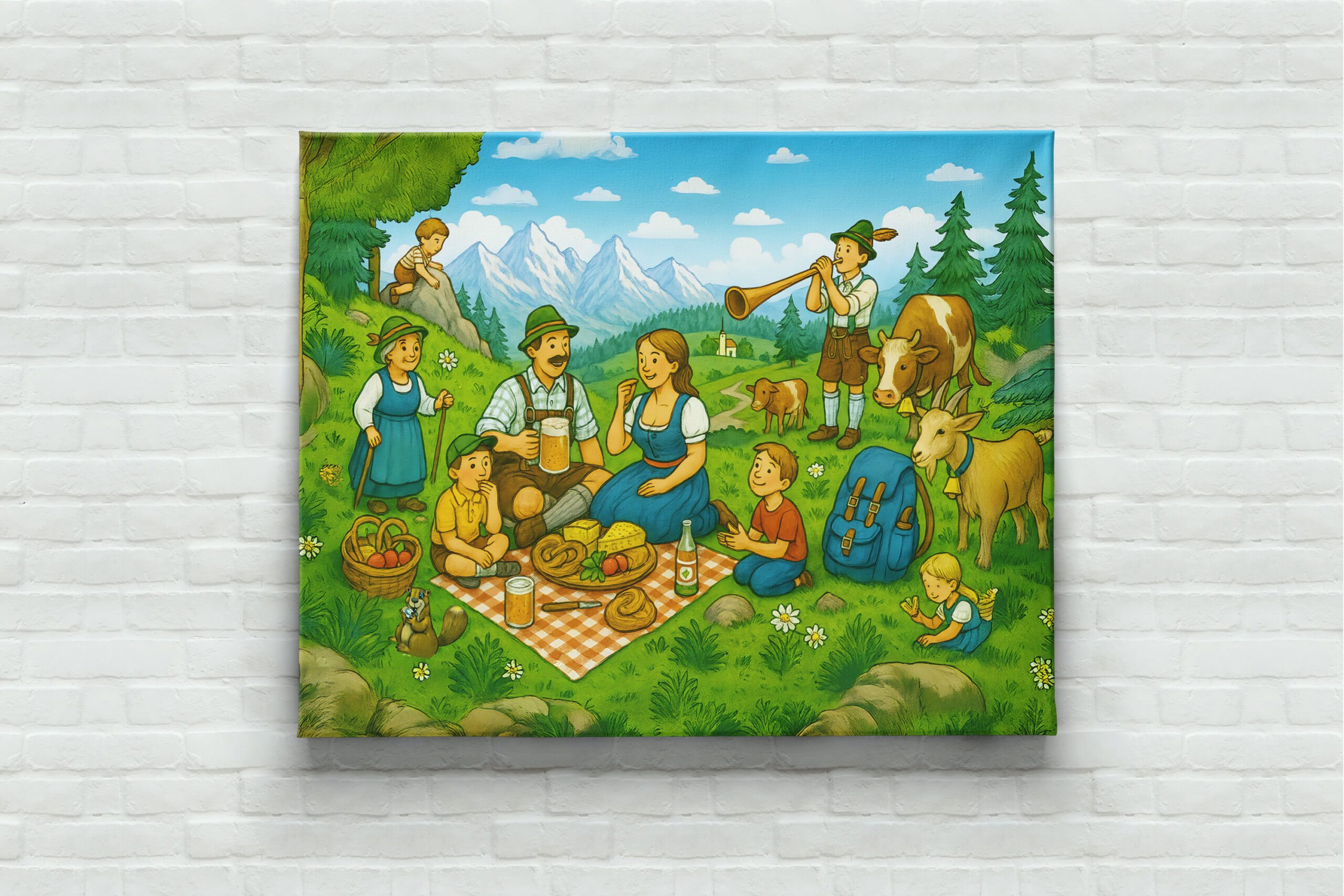 raxxa Canva: Picnic on Alpine Meadow - immagine 2