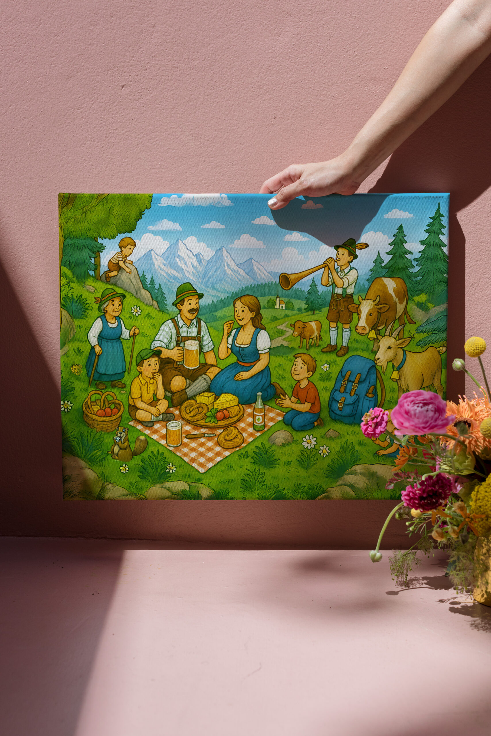 raxxa Canva: Picnic on Alpine Meadow - immagine 3